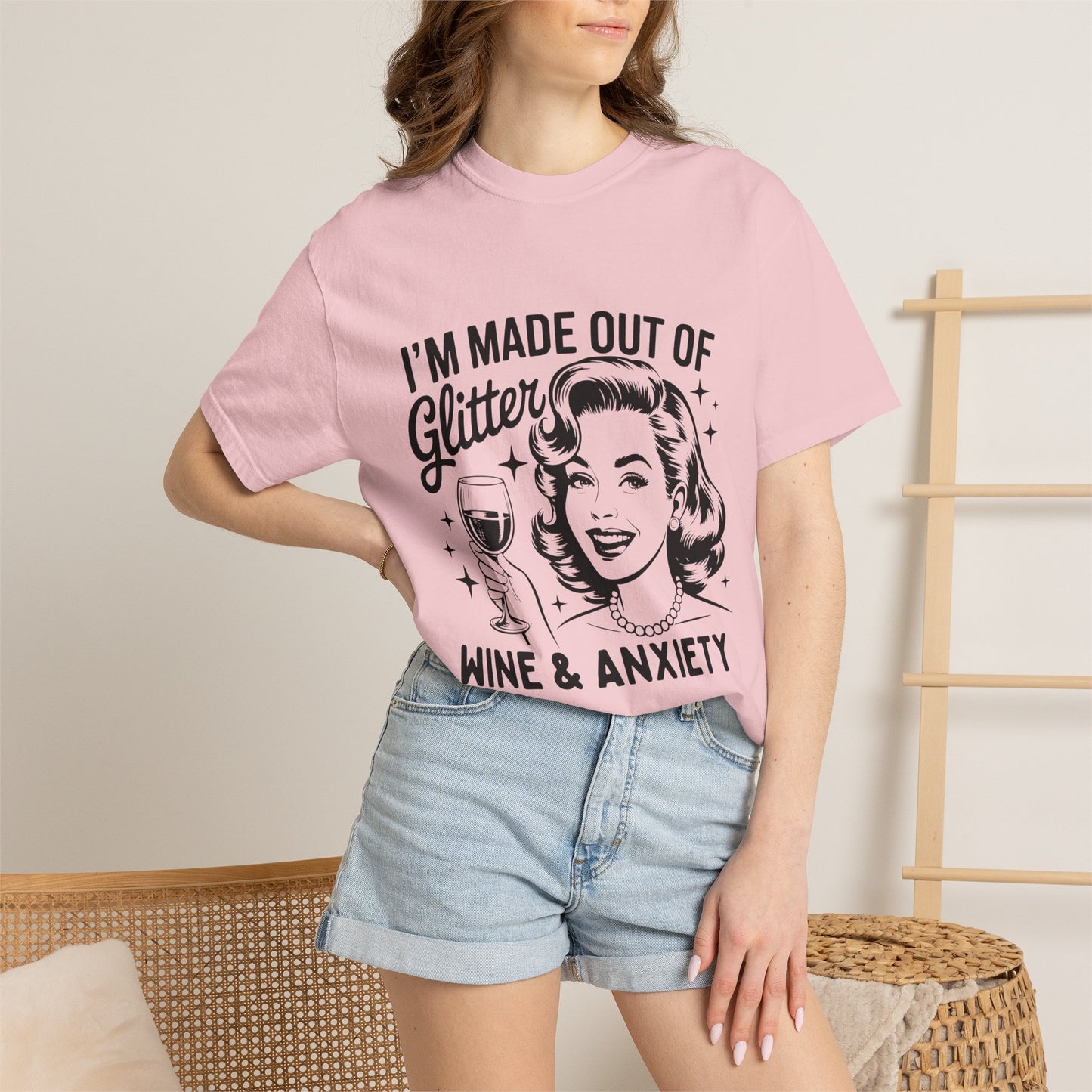 Funny Anxiety Retro Graphic T-shirt