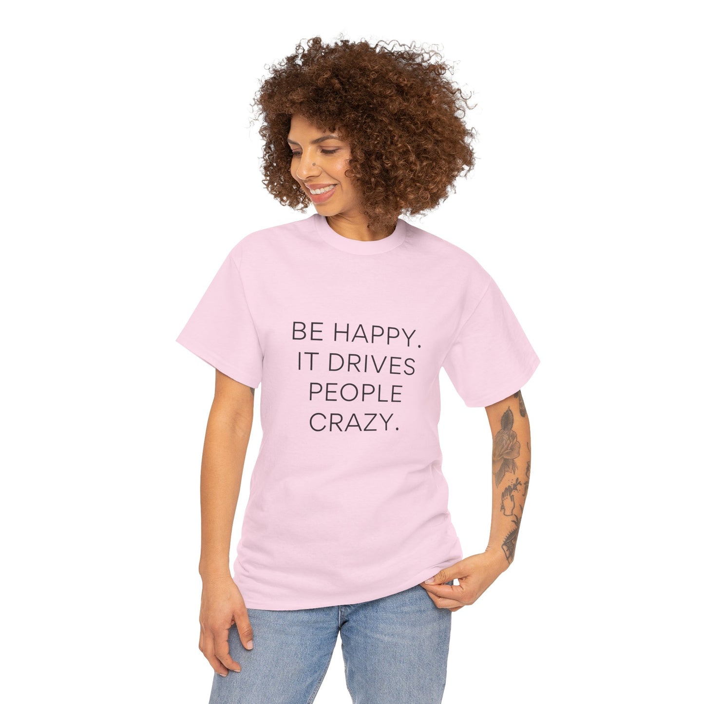 Inspirational Happy Unisex Heavy Cotton T-shirt