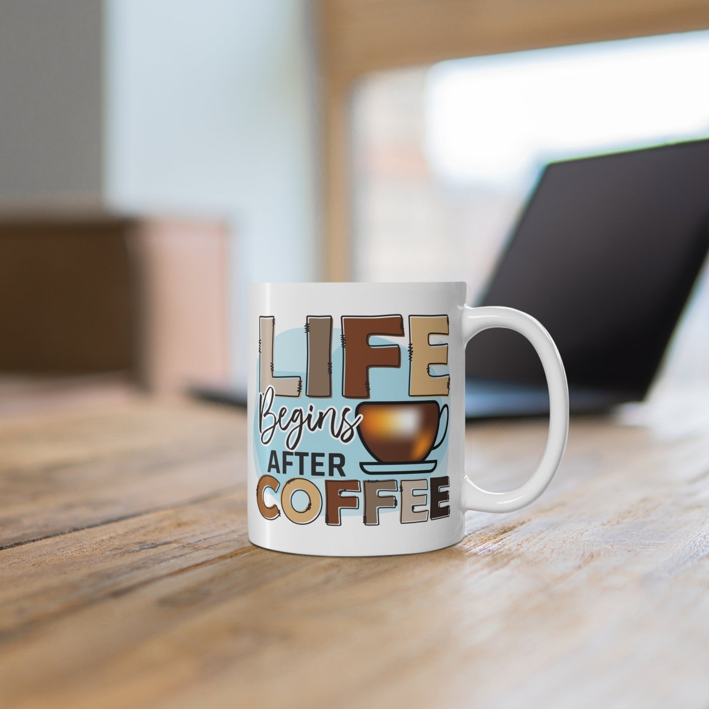 "Life Begins After Coffee" Mug