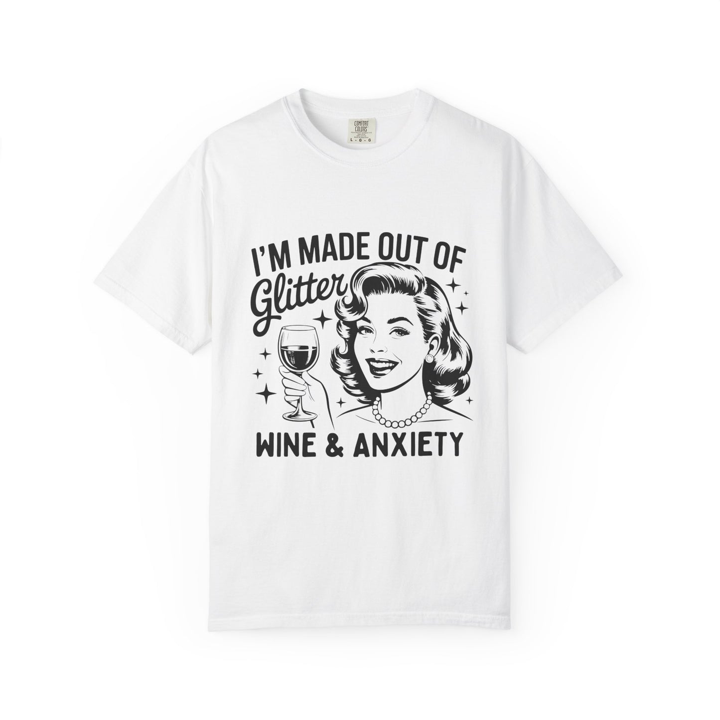 Funny Anxiety Retro Graphic T-shirt