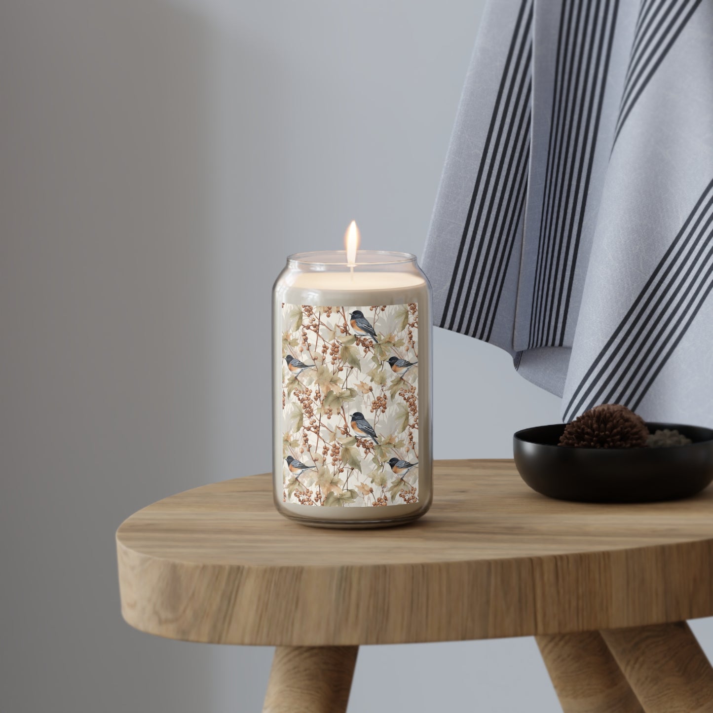 Botanical Songbird Soy Candle (13.75 oz) — Vanilla Bean | Comfort Spice | Sea Breeze