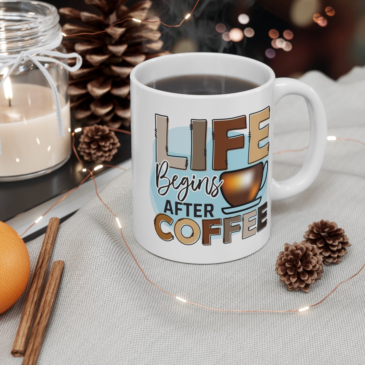 "Life Begins After Coffee" Mug