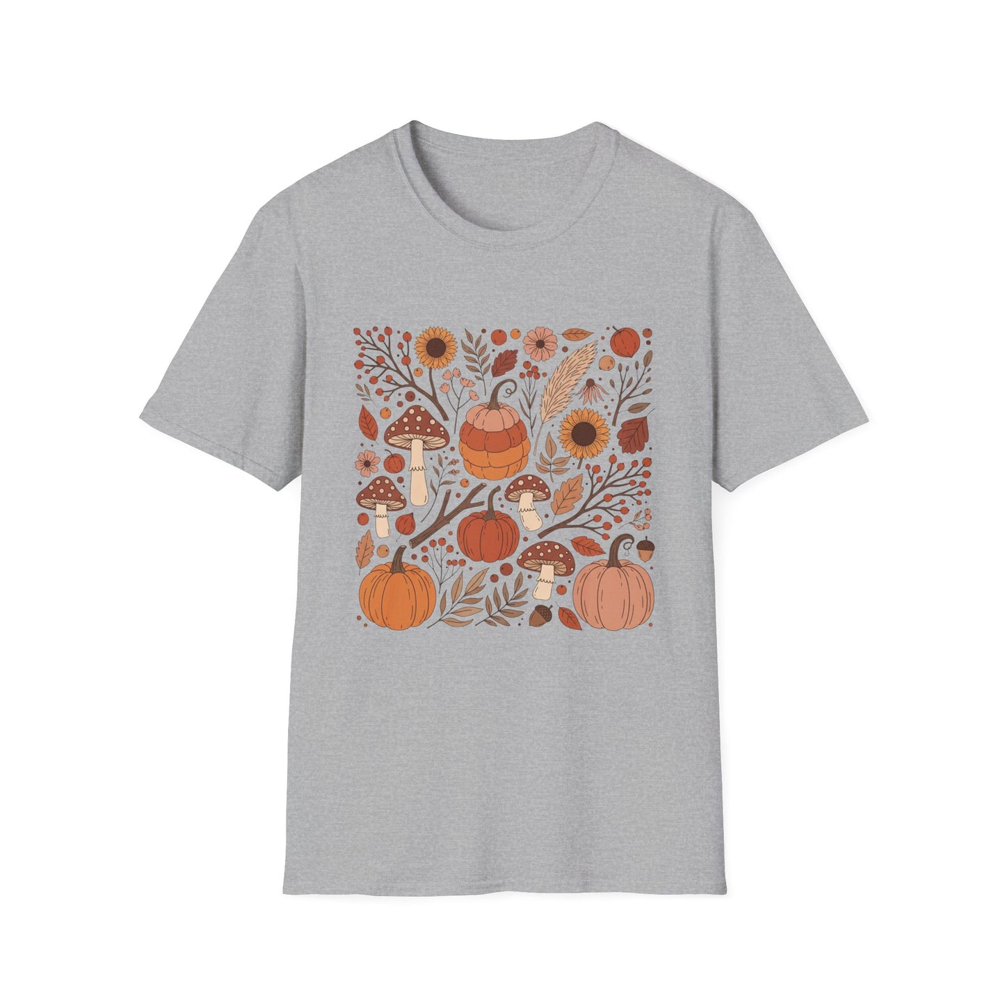 Colorful Autumn Harvest Graphic T-Shirt
