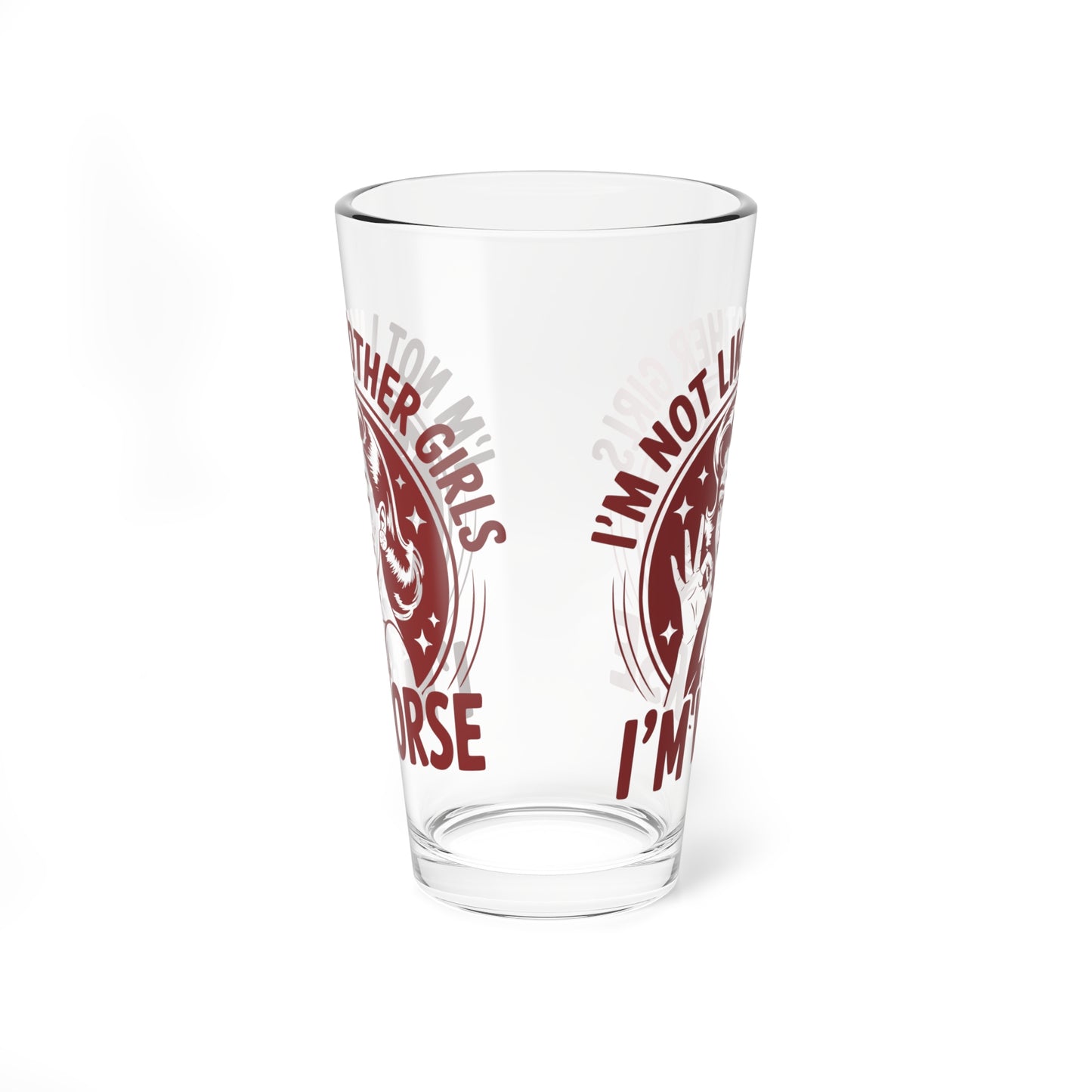 Funny Vintage "I'm Not Like Other Girls" Mixing Glass (16oz.)