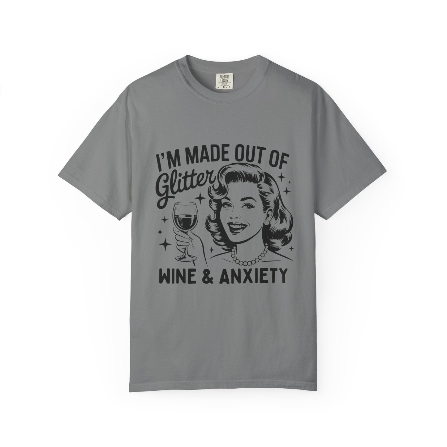 Funny Anxiety Retro Graphic T-shirt