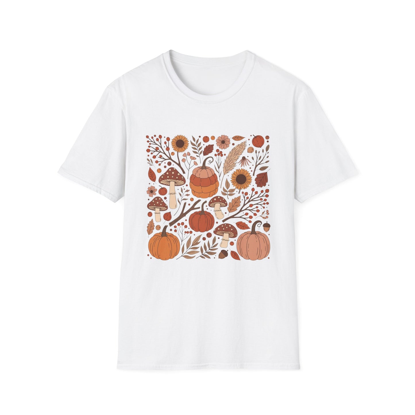 Colorful Autumn Harvest Graphic T-Shirt