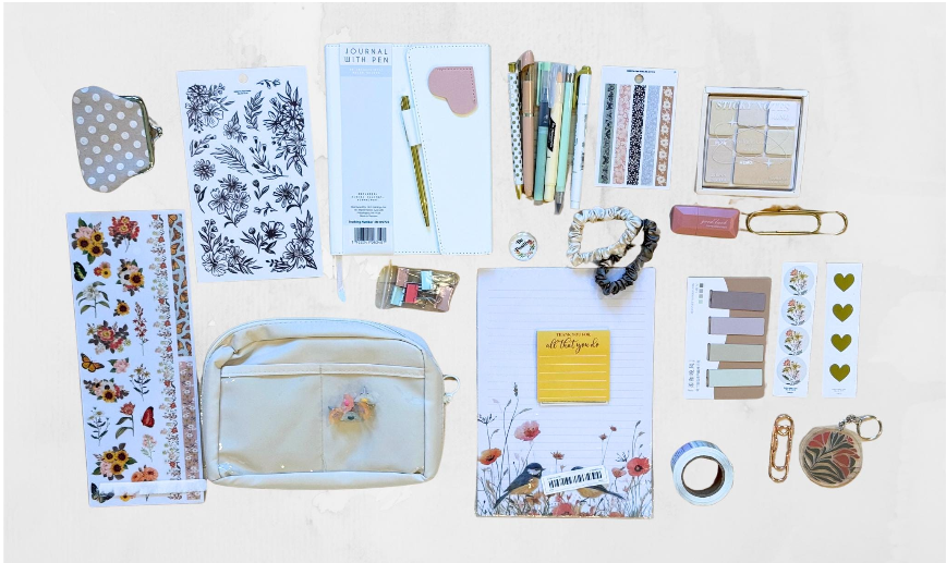 Elegant Floral Bookish Stationery Gift Box